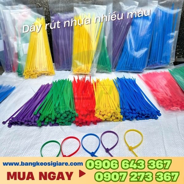 Dây thít nhựa 100 sợi nhiều size giá sỉ Dây thít nhựa 100 sợi nhiều size giá sỉ