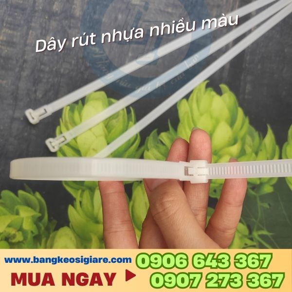 Dây thít nhựa 100 sợi nhiều size giá sỉ Dây thít nhựa tháo mở được