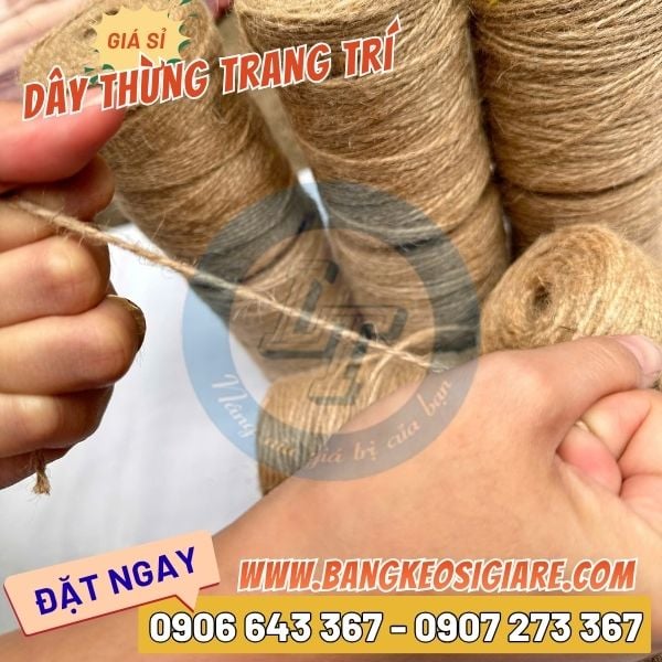 Dây thừng trang trí handmade giá sỉ nhiều kích thước Dây thừng trang trí handmade giá sỉ nhiều kích thước
