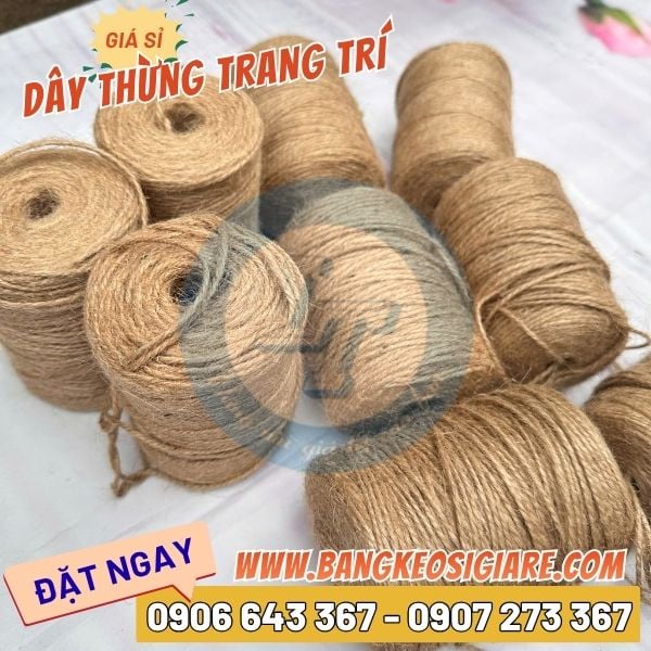 Dây thừng trang trí handmade giá sỉ nhiều kích thước Dây thừng trang trí handmade giá sỉ nhiều kích thước