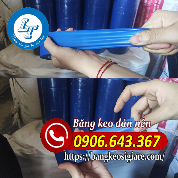 Băng keo dán nền, dán sàn giá sỉ TPHCM Độ co dãn tốt của băng keo