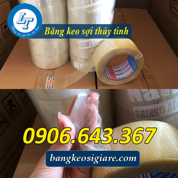 Băng dính sợi thủy tinh dán chắc chắn, giá tốt TPHCM Độ dính chắc chắn của băng dính sợi thủy tinh