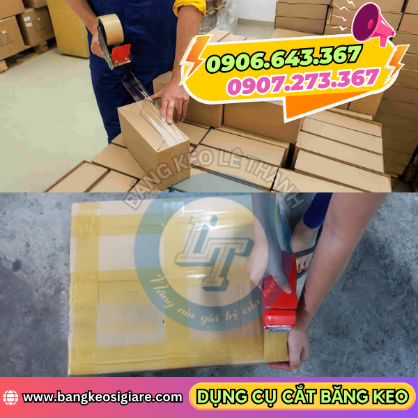 Cảo cắt băng keo giúp cắt băng keo đóng gói nhanh gọn, chuẩn xác Cảo cắt băng keo giúp cắt băng keo đóng gói nhanh gọn, chuẩn xác