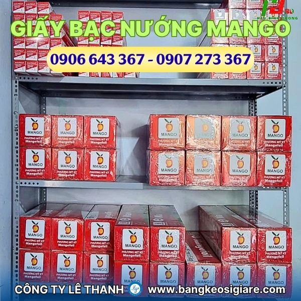 Giấy bạc nướng thực phẩm hiệu Mango nhiều trọng lượng giá sỉ Giấy bạc nướng thực phẩm hiệu Mango nhiều trọng lượng giá sỉ
