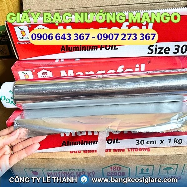 Giấy bạc nướng thực phẩm hiệu Mango nhiều trọng lượng giá sỉ Giấy bạc nướng thực phẩm hiệu Mango nhiều trọng lượng giá sỉ