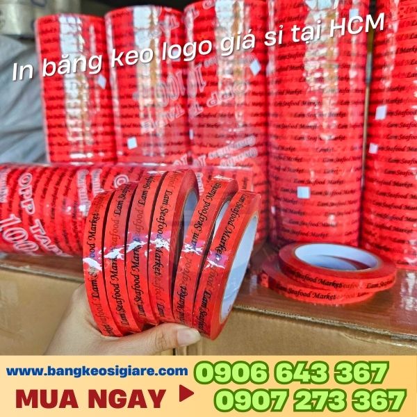 In băng keo logo giá sỉ tại HCM In băng keo logo giá sỉ tại HCM