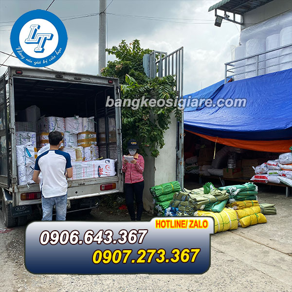 ĐẠI LÝ SỈ BĂNG DÍNH DÁN THÙNG VÀNG CHANH kho băng dinh vàng chanh