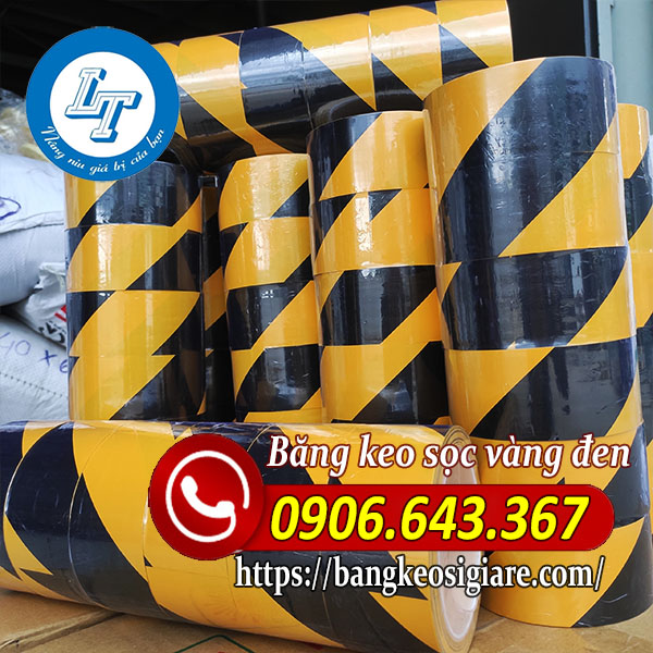 BĂNG KEO DÁN NỀN SỌC VÀNG ĐEN GIÁ HỢP LÝ kho băng keo dán nền sọc đen vàng