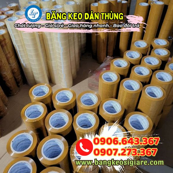 Nhà sản xuất băng keo dán thùng giá sỉ phân phối rẻ toàn quốc kho băng keo dán thùng trong đục