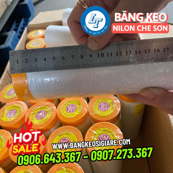 Mua sỉ băng keo nilon che sơn rẻ nhấ kích thước băng keo che sơn chắn bụi