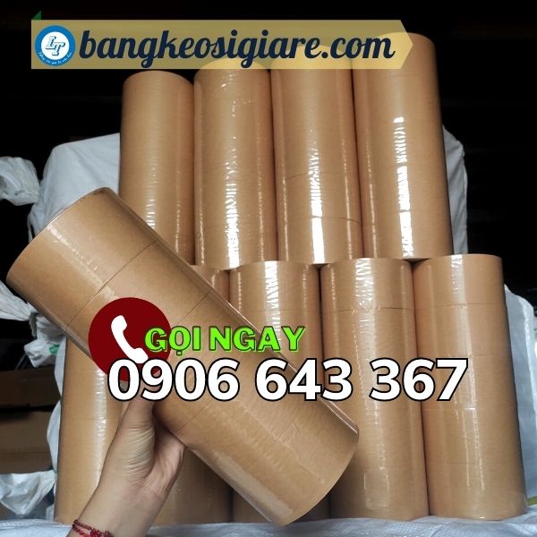 băng keo giấy nâu viết chữ được có giá tốt kích thước băng keo giấy nâu