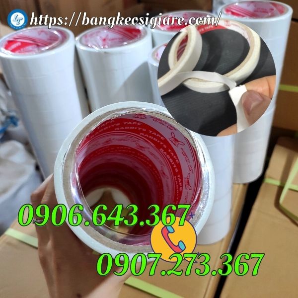 biết đại lý bán sỉ băng dính 2 mặt trắng nước băng keo 2 mặt xé được bằng tay