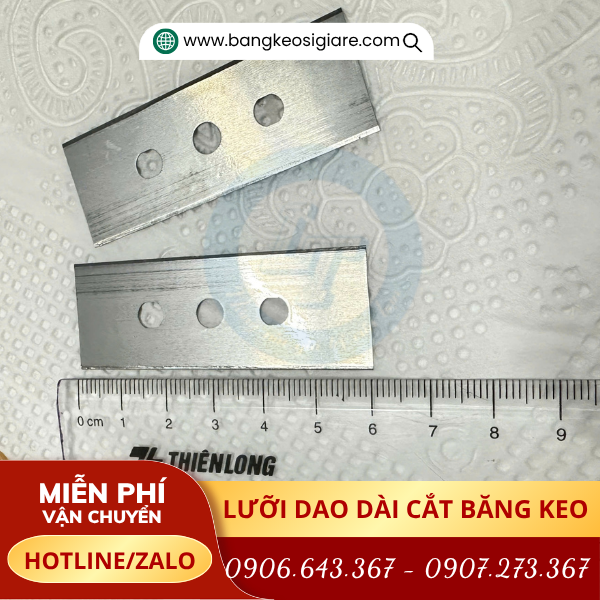 Kích thước lưỡi dao cắt lõi băng dính Kích thước lưỡi dao cắt lõi băng dính