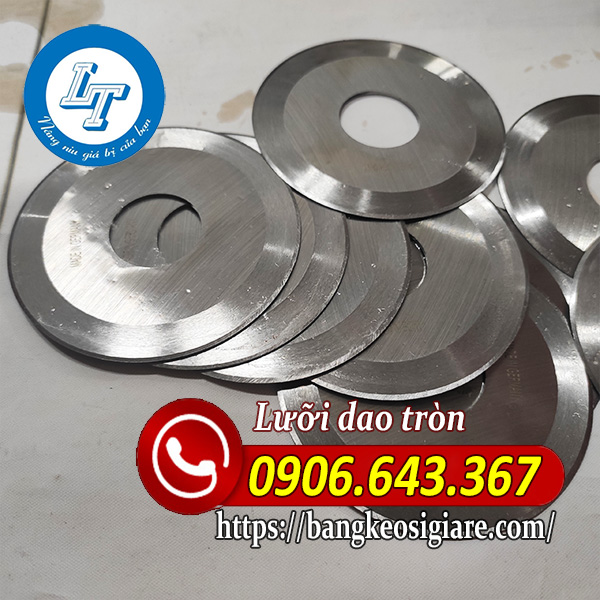 LƯỠI DAO TRÒN TRÊN MÁY CẮT BĂNG KEO lưỡi dao tròn cắt băng keo