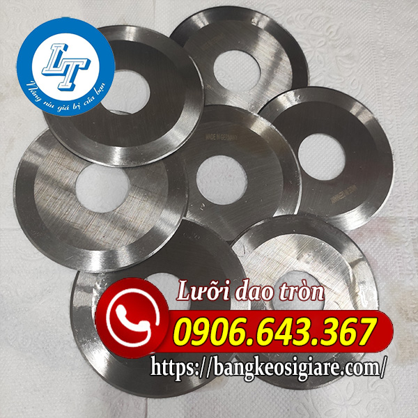 LƯỠI DAO TRÒN TRÊN MÁY CẮT BĂNG KEO lưỡi dao tròn cắt băng keo