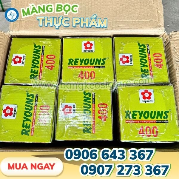 Màng bọc thực phẩm Reyouns 400 giá tố Màng bọc thực phẩm Reyouns 400 giá tố