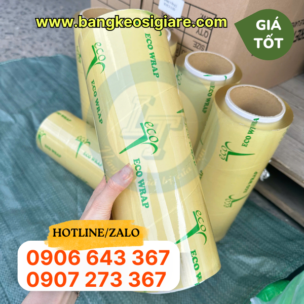 Màng bọc thực phẩm ECO WRAP 30cm x 500m không hộp giá tốt Màng bọc thực phẩm ECO WRAP 30cm * 500m