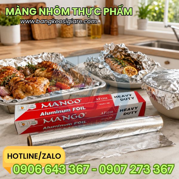 Màng nhôm bọc thực phẩm giá sỉ Màng nhôm bọc thực phẩm giá sỉ