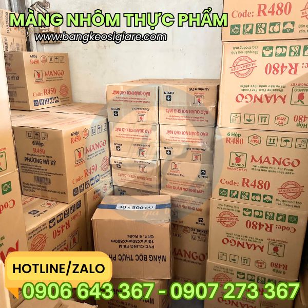 Màng nhôm bọc thực phẩm giá sỉ Màng nhôm bọc thực phẩm giá sỉ