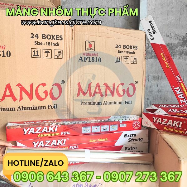 Màng nhôm bọc thực phẩm giá sỉ Màng nhôm bọc thực phẩm giá sỉ