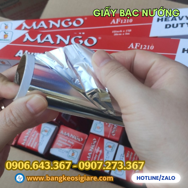 Giấy bạc nướng gồm 2 mặt Giấy bạc nướng gồm 2 mặt