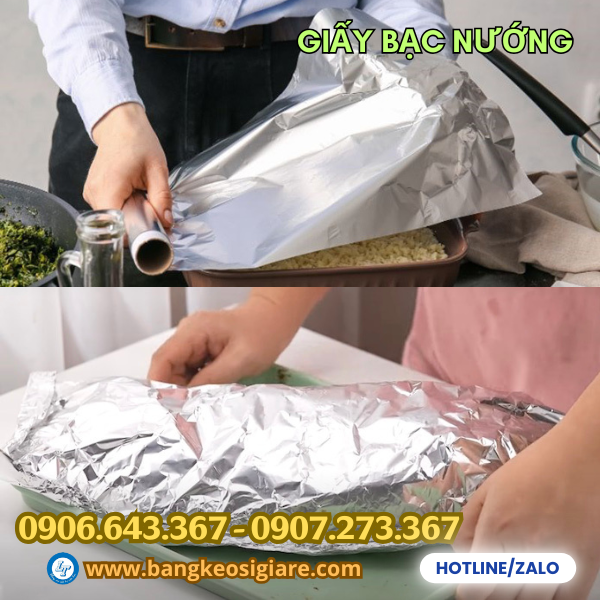 Giấy bạc nướng bọc thực phẩm an toàn, giữ nguyên hương vị Giấy bạc nướng bọc thực phẩm an toàn, giữ nguyên hương vị