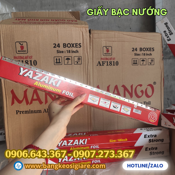 Giấy bạc nướng cuộn dài Giấy bạc nướng cuộn dài