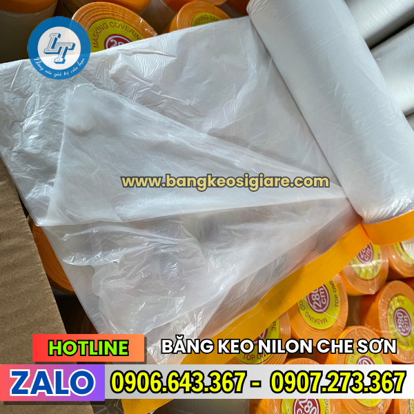 Màng nilon che sơn top one giá rẻ hcm màng nilin che sơn chắn bụi