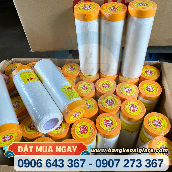 Băng keo nilon che sơn size 280cm Băng keo nilon che sơn size 280cm