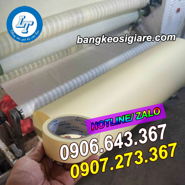 MUA SỈ BĂNG KEO GIẤY VÀNG TẠI HCM sản xuất băng keo giấy vàng