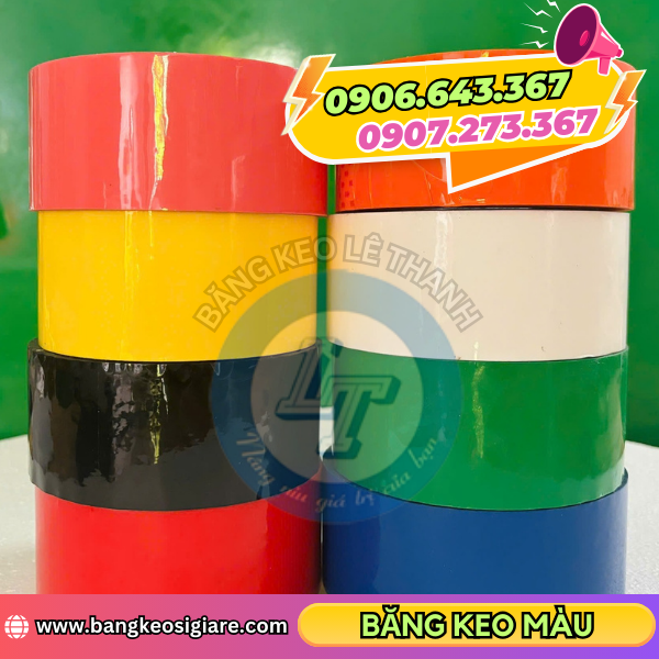 Băng keo màu đa dạng màu sắc Băng keo màu đa dạng màu sắc