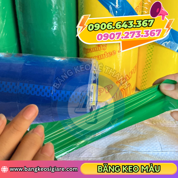 Băng keo màu dẻo dai Băng keo màu dẻo dai