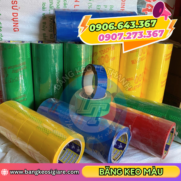 Băng keo màu chất lượng Băng keo màu chất lượng