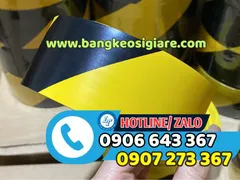 Xưởng băng keo dán nền cảnh báo tại Bình Chánh