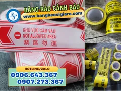 Dây rào cảnh báo đỏ trắng, vàng đen giá sỉ cho công trình