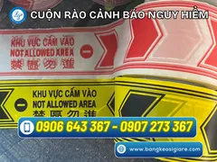 Báo giá sỉ cuộn dây rào nhựa PE cảnh báo khu vực nguy hiểm