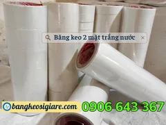 Chất lượng băng keo 2 mặt trắng nước tại HCM