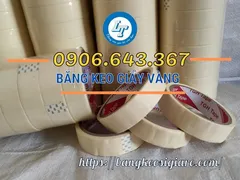 Chuyên cung cấp băng keo giấy vàng đủ kích thước giá rẻ