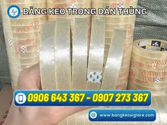 Băng keo trong nhiều size, nhiều trọng lượng giá tốt sỉ rẻ cho đại lý