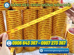 Ứng dụng băng keo chúc mừng năm mới và giá sỉ cho nhà phân phối