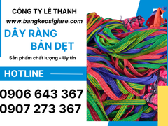 Dây thun ràng hàng bản dẹt giá sỉ đủ màu