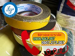 Kho băng dính mút xốp đen, trắng tại HCM