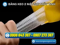 Nhà phân phối lớn băng keo lưới 2 mặt sợi thủy tinh bám dính giá sỉ