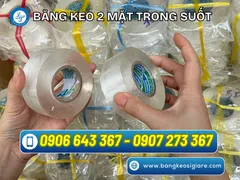 Băng keo trong suốt dính 2 mặt giá sỉ