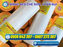 Sỉ băng keo che sơn dùng sửa nhà, dán chắc, không để lại keo