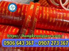 Xưởng sản xuất băng keo in chữ dùng dán hộp quà tết theo yêu cầu