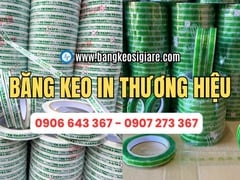 Băng keo in logo size mini theo yêu cầu giá sỉ tại xưởng sản xuất