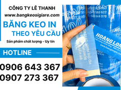 Băng keo in logo dán thùng carton giá sỉ