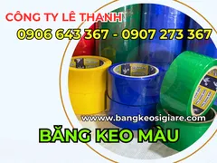 Băng keo màu đóng hàng giá sỉ, cắt khổ linh hoạt