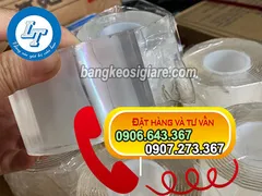 Nguồn băng keo 2 mặt trong suốt siêu dính hcm